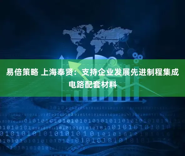 易倍策略 上海奉贤：支持企业发展先进制程集成电路配套材料