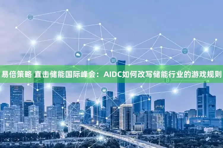 易倍策略 直击储能国际峰会：AIDC如何改写储能行业的游戏规则